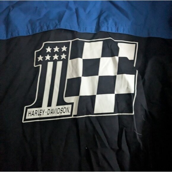 Harley-Davidson Men Regular XL Black and Blue Racing Pit Long Sleeve 112025 - Picture 6 of 8